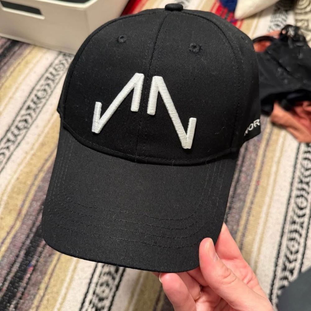 NWOT/ Black Cap with White Embroidery